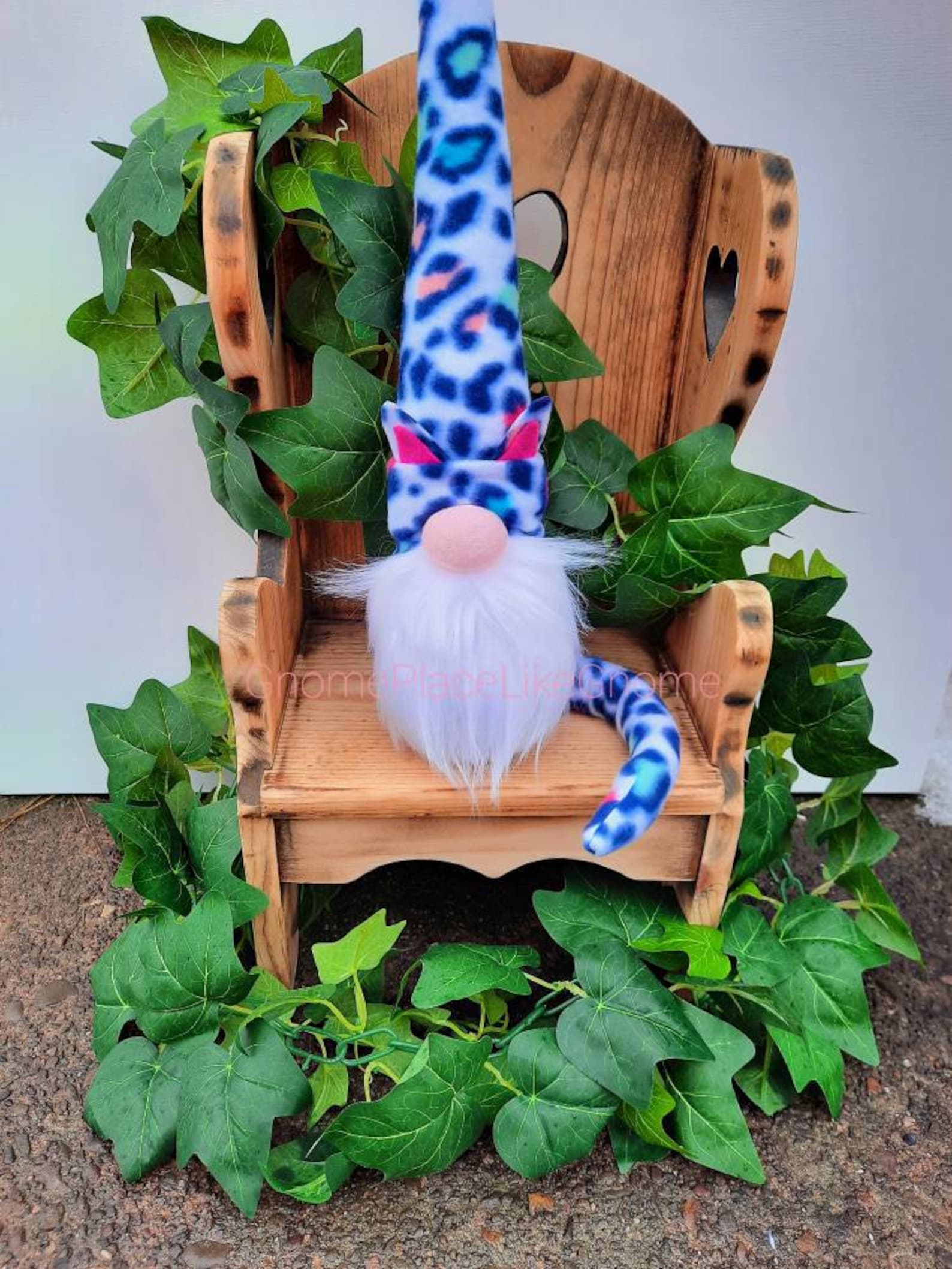 Rainbow Cat Gnome Spring Animal Print Gnomes Handmade Gnomes Etsy