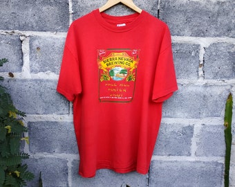 Vintage Sierra Nevada Brewing Co. Red T-shirt
