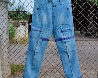 Girbaud Strap Jeans - Etsy