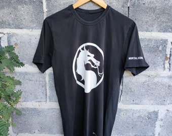 Vintage  Mortal Kombat Spell Out Big Logo Video Game T-Shirt
