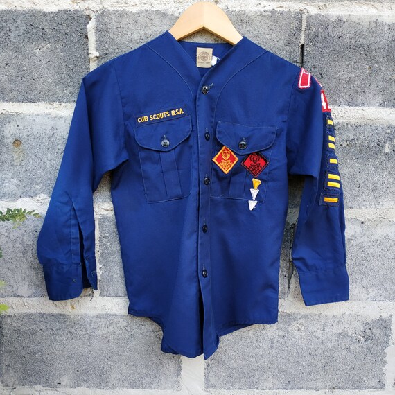 Vintage BSA Cub Scout Uniform Blue Long 