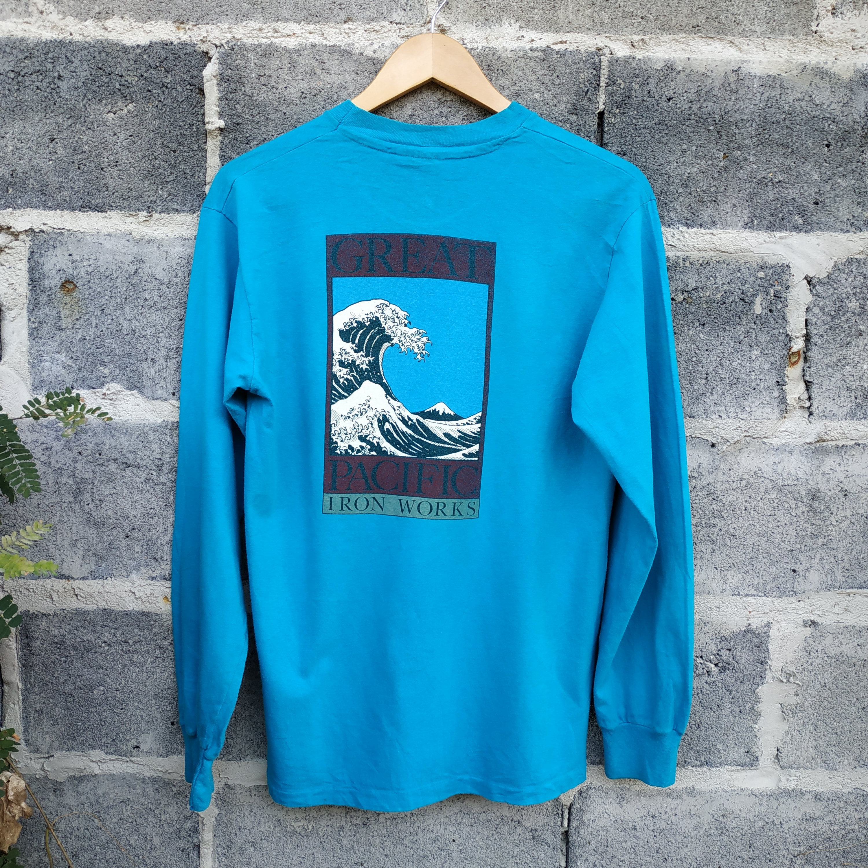 Vintage 80s Patagonia Great Pacific Iron Works Hokusai Wave Long