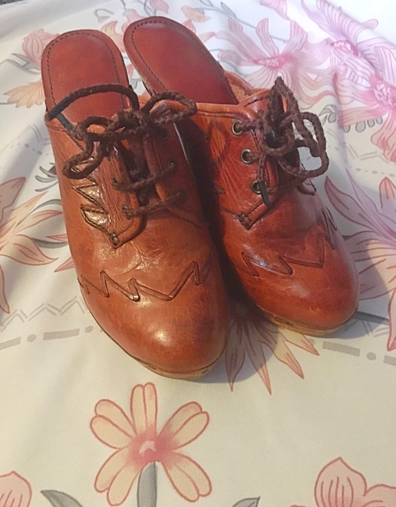 Vintage 60s Clog Heels