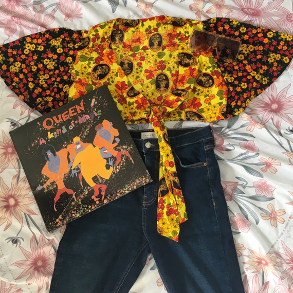 Vintage 70s Boho Crop Top