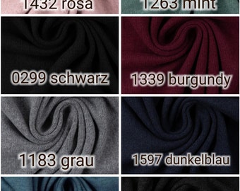Cotton knit BONO, roughened knit fabric *Made in Italy