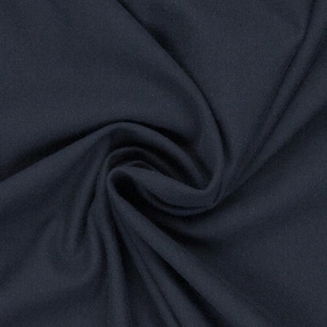 MAIKE French Terry New! 0744 plain, denim blue from SWAFING