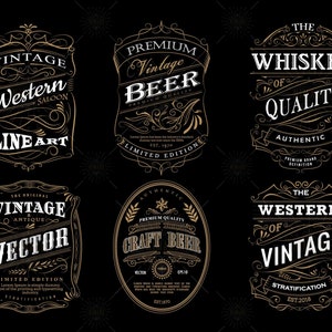 Old whiskey labels - Etsy 日本