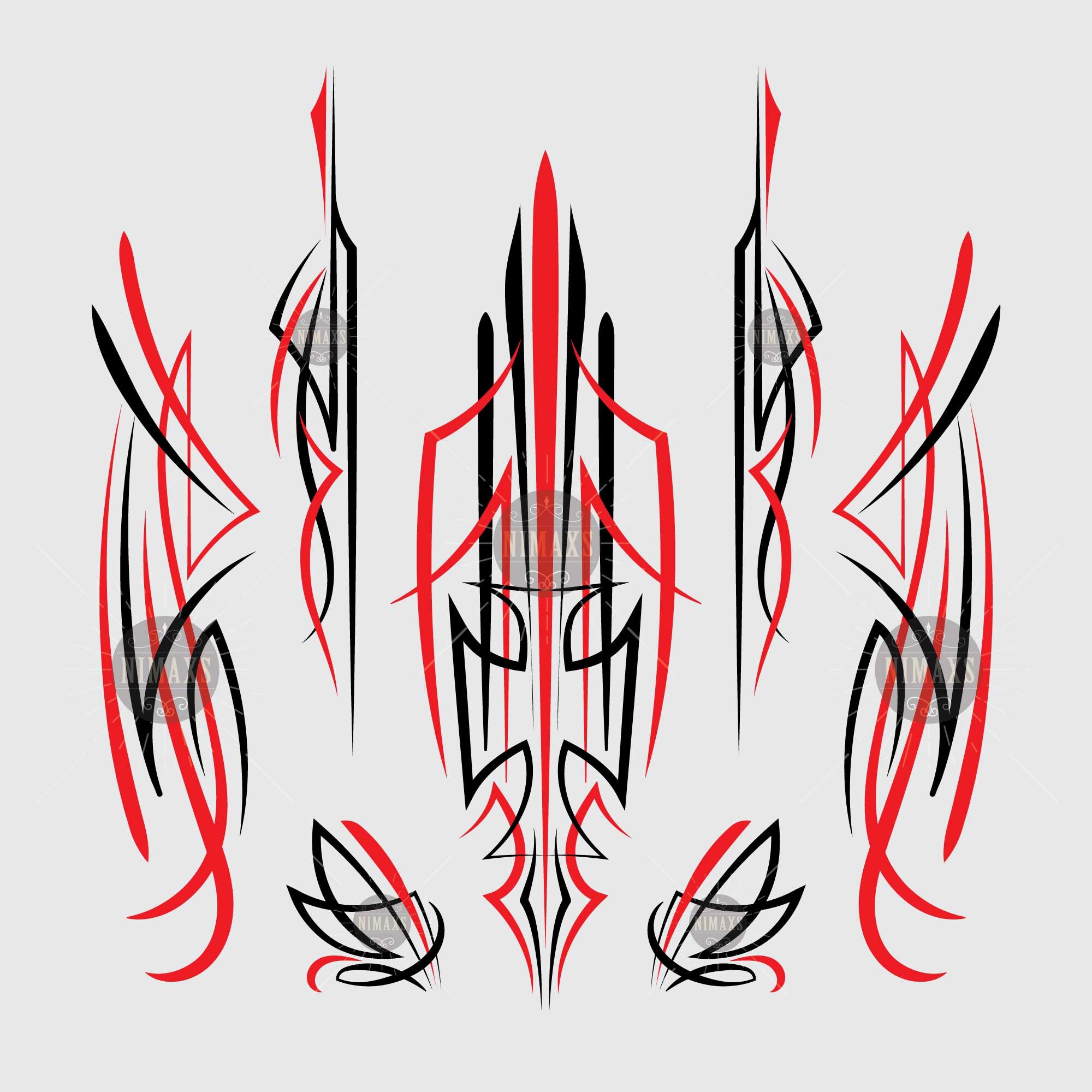 Pinstriping Art Svg for Motorcycle and Car Pinstripe Vintage Etsy