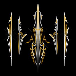 Vintage Hand Drawn Pinstriping Art: Car & Motorcycle Decals (SVG EPS PNG)