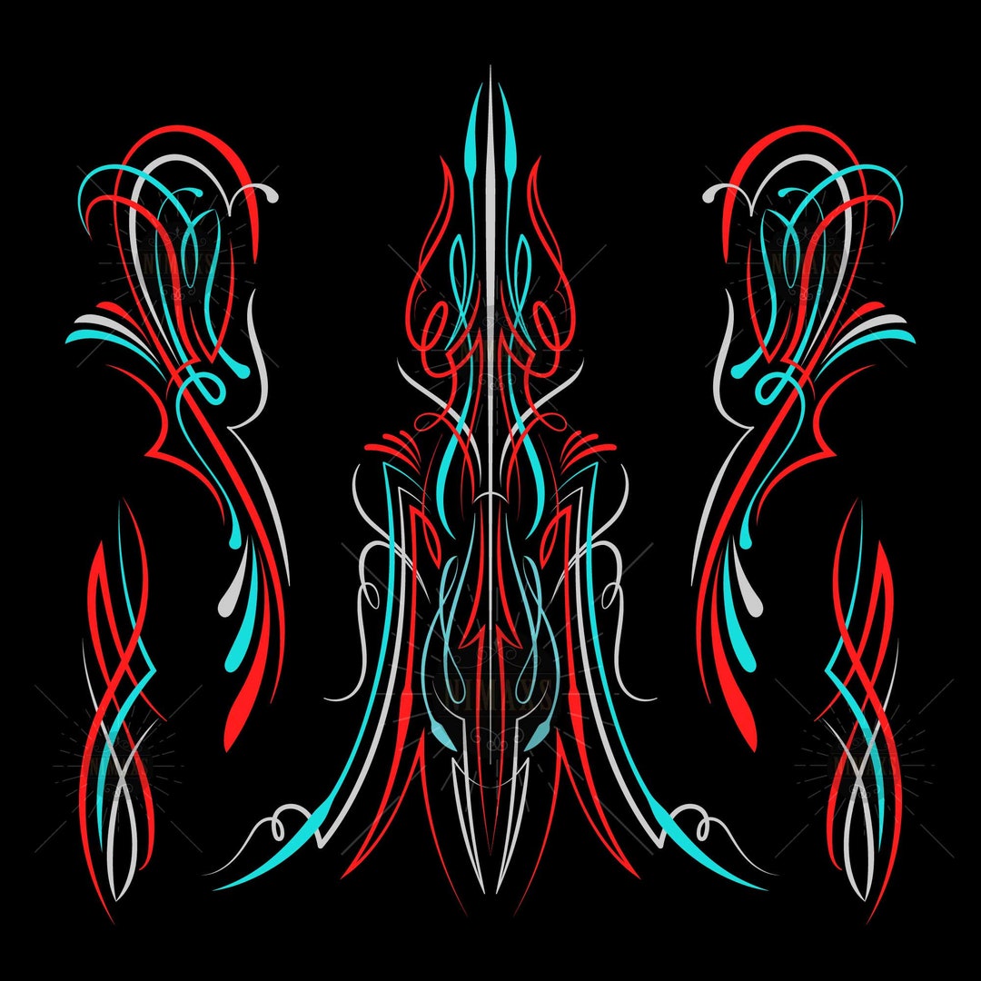 Pinstriping Svg, Motorcycle and Car Pinstripe, Vintage Hand ...