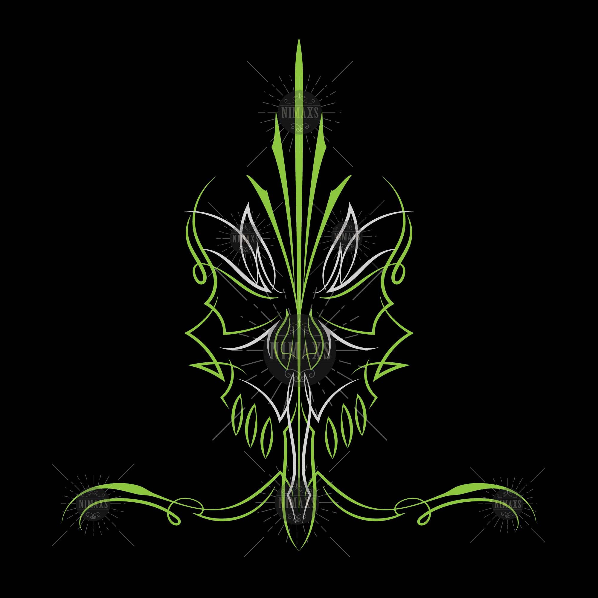 Pinstriping Skull Designs