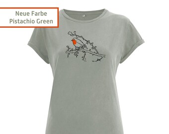 T-Shirt mit Rotkelchen Motiv