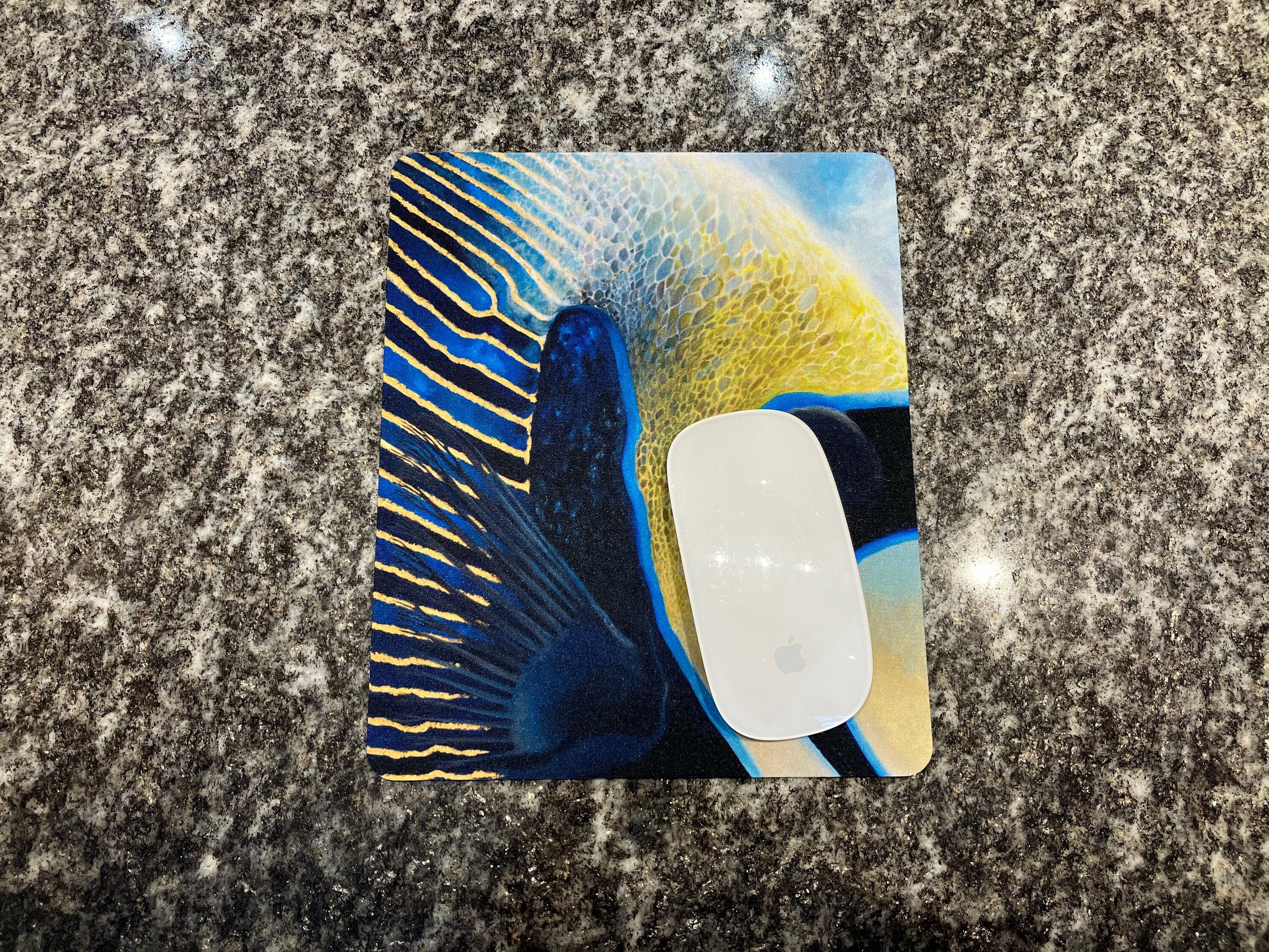 Mousepad Tropical Fish Emperor Angelfish Abstract Mouse Pad Gifts