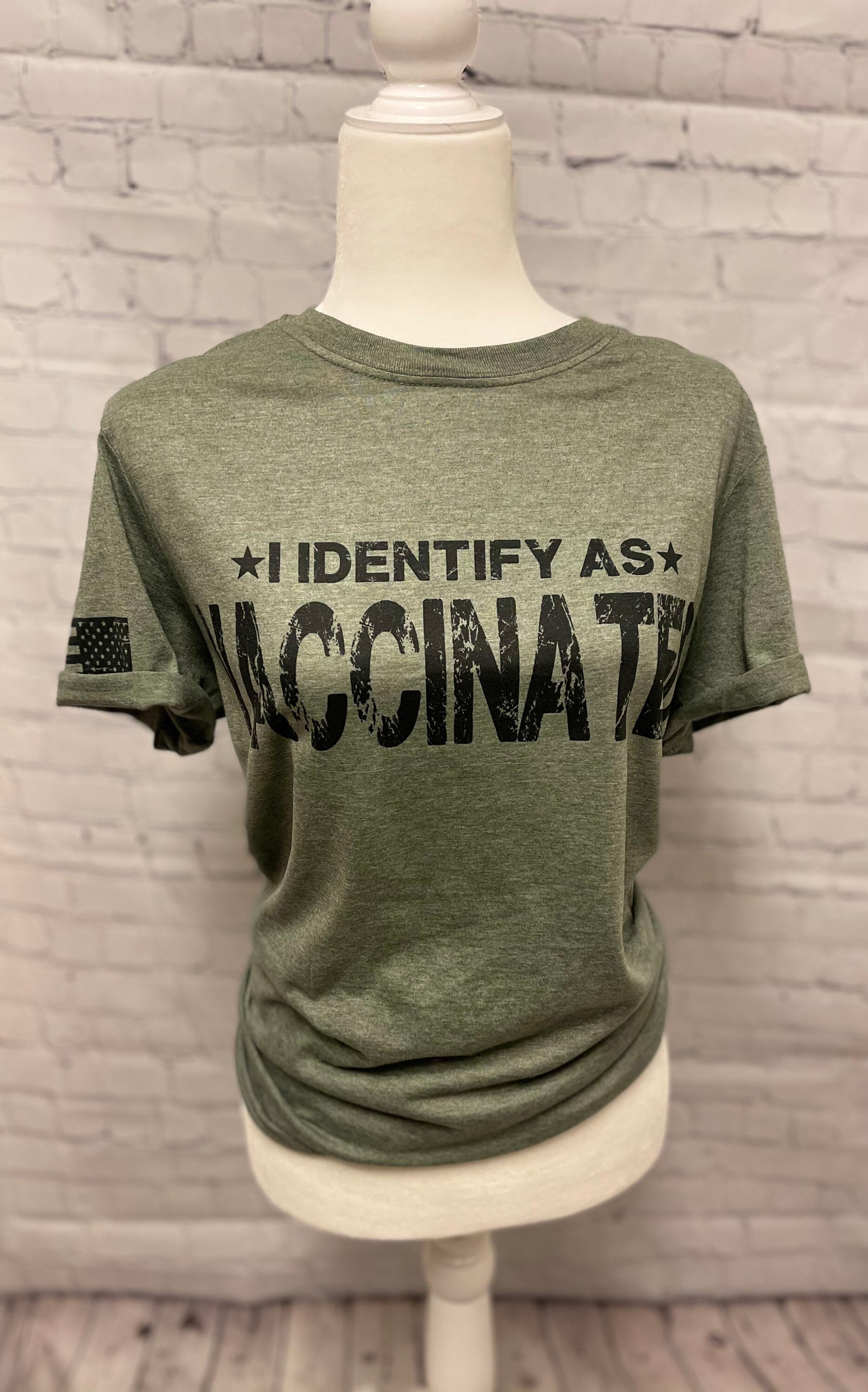 identify as vaccinated tshirt