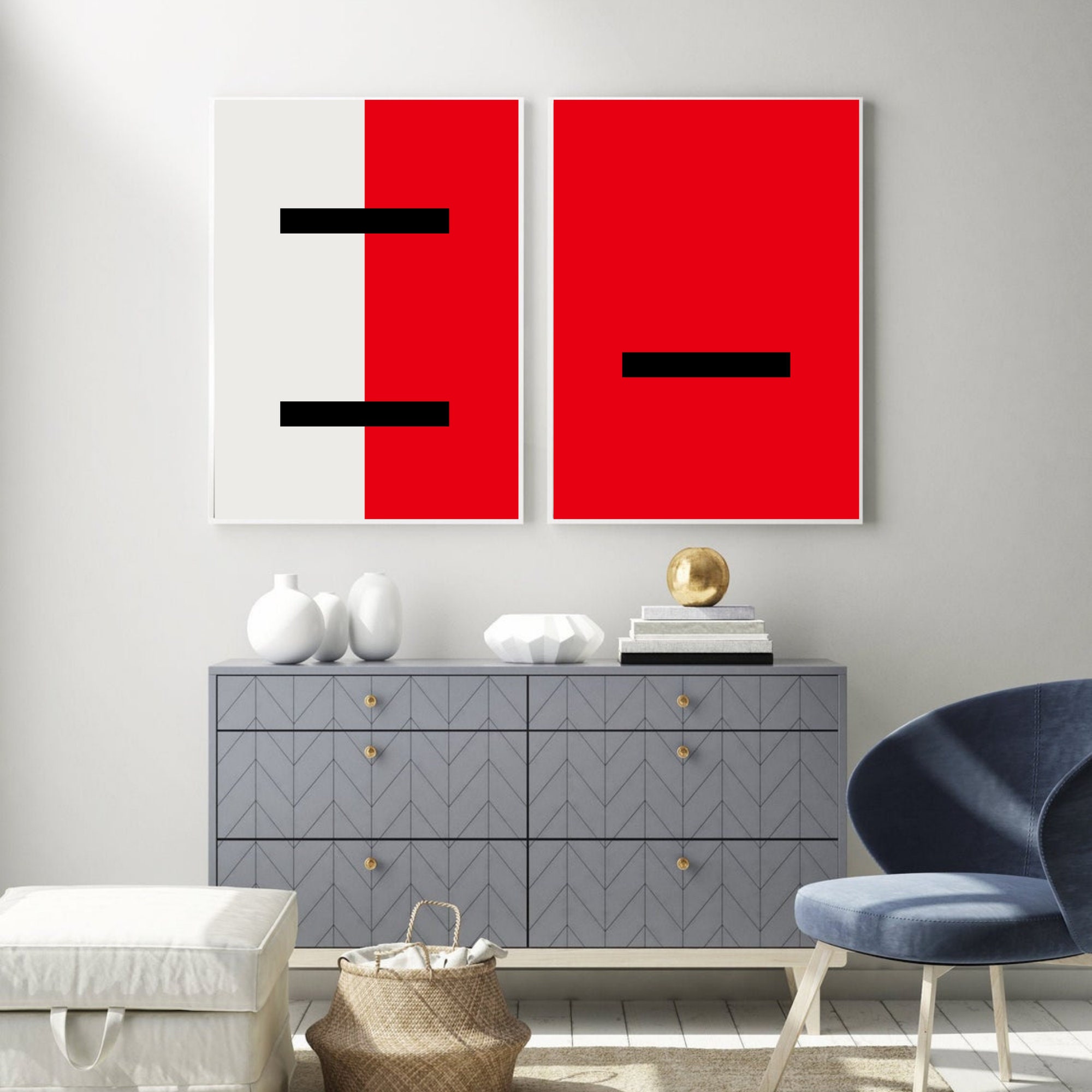 Set of 3 Wall Art Artistic Printables Large Wall Art Etsy