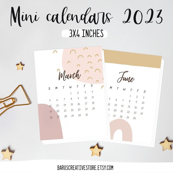 4x6 Desk Calendar - Etsy