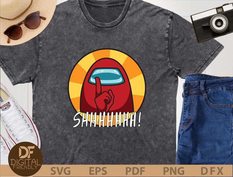 Among Us Imposter Shh Shhh Shhhh Imposter Svg Idk Kinda Sus | Etsy