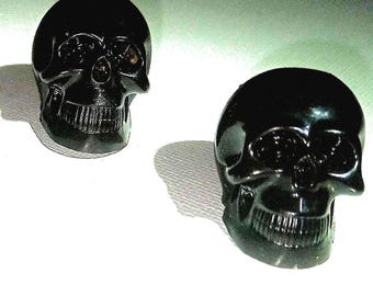 Head Turners: Handmade Epoxy Resin Skulls for Valve Stem Caps on Cars or Motorcycles