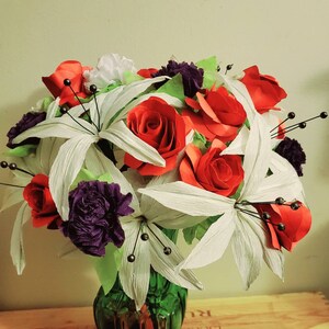 Handmade Paper Flower Bouquet - Assorted Styles