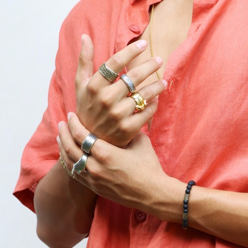 Zebra Spin shops Ring for Men & Women