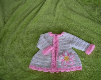 Crocheted baby jacket