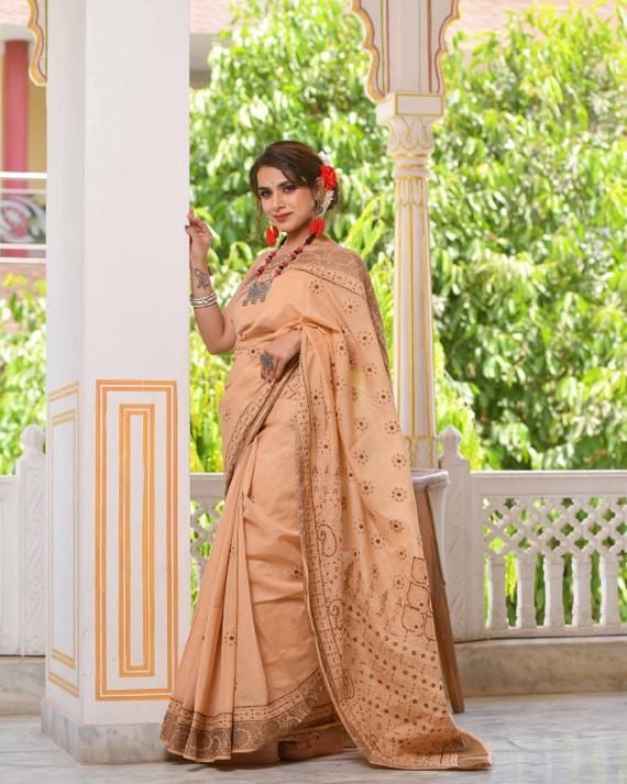 Party wear chikankari saree clearance