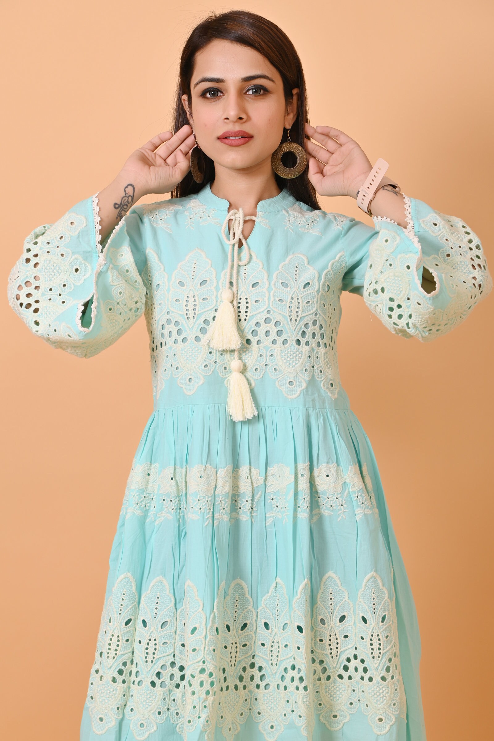 【新品】Embroidery Cuffs I-Line Dress il_fullxfull.4135497852_amzc.jpg