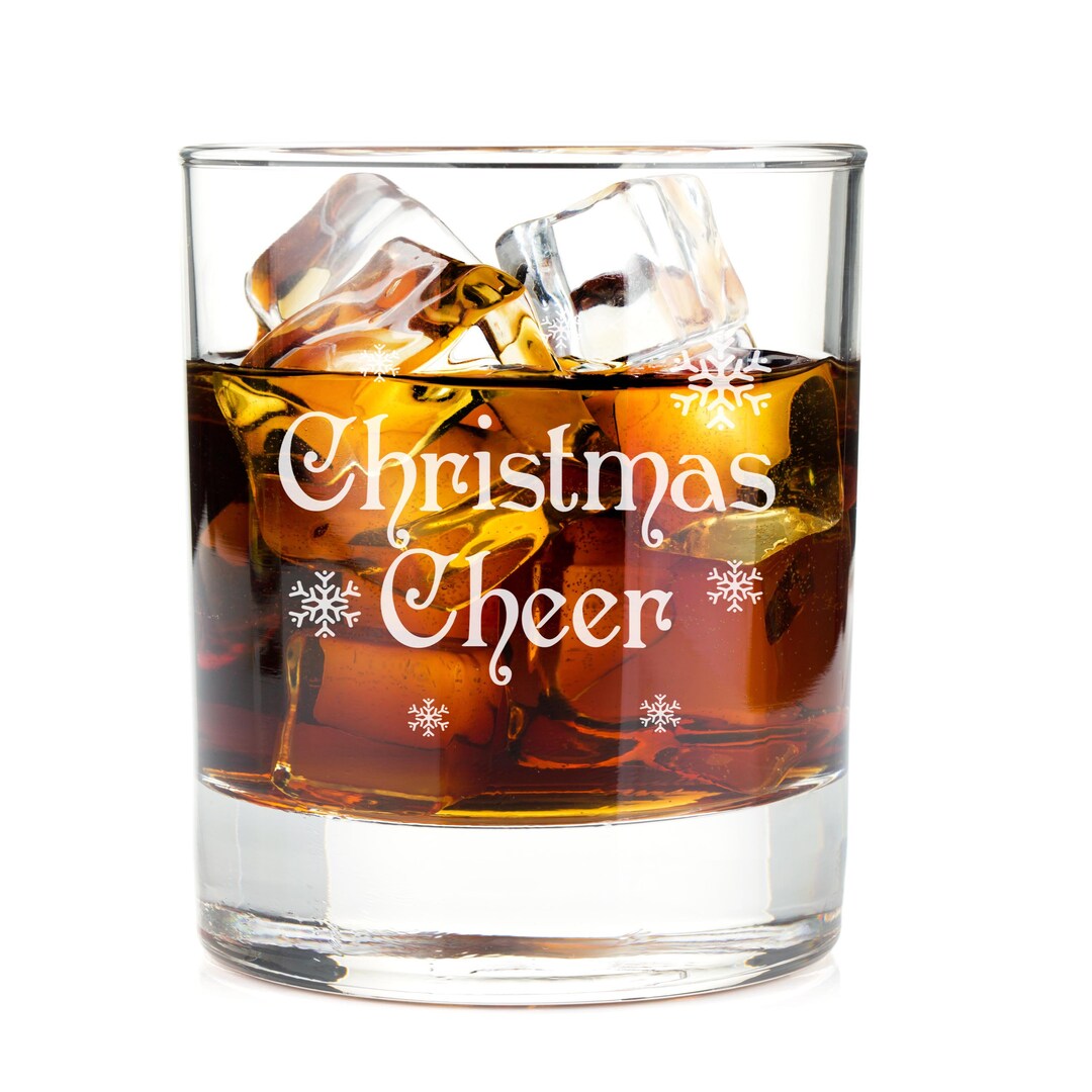 Christmas Cheer Funny Whiskey Glasses 2021 Quarantined With Etsy