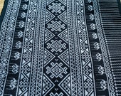 Tribal Fabric - Hand Textile Fabric - BoHo Decor - Thai Fabric - Home Decor - Table runner - Scarf Fabric