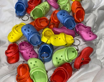 yellow croc keychain