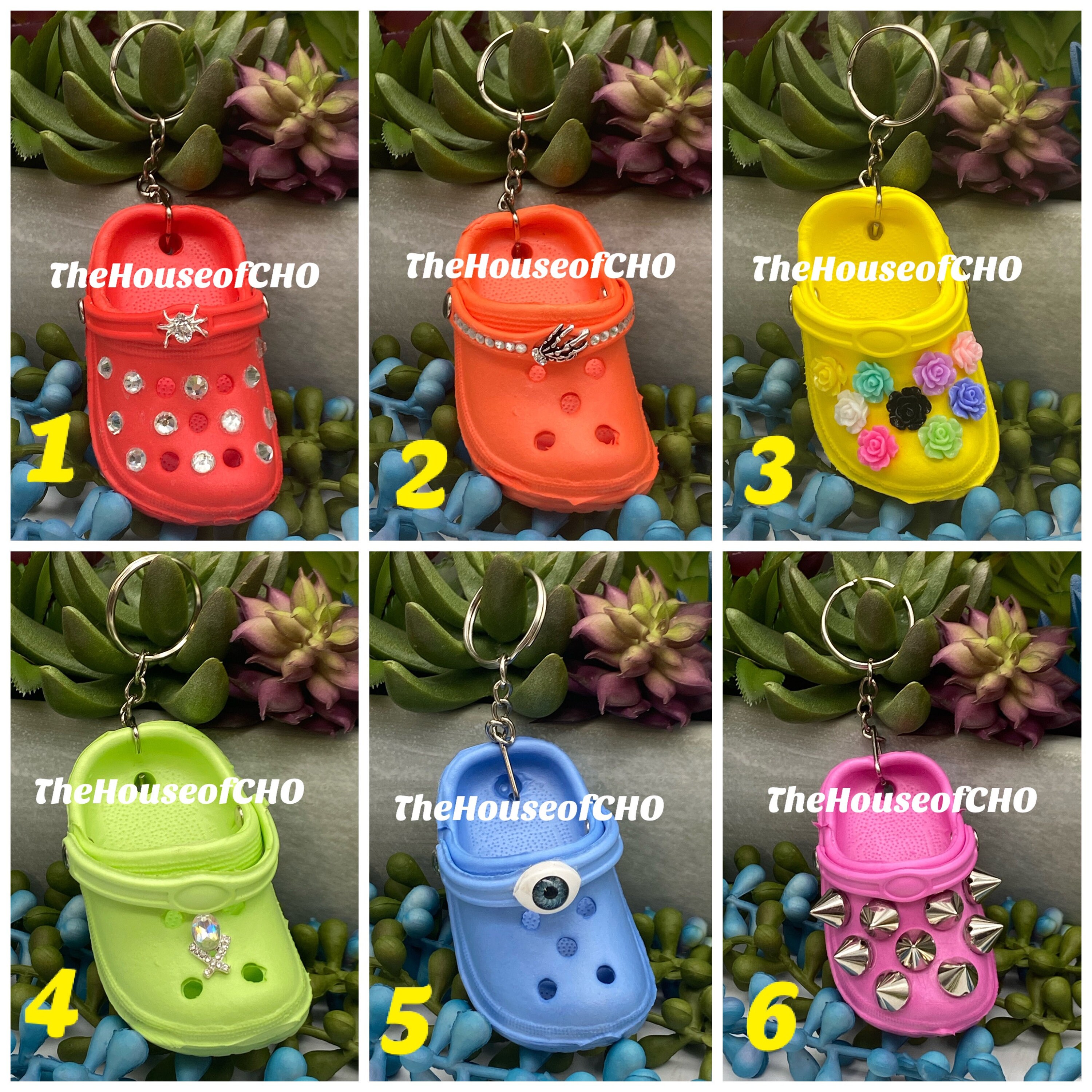 Customized Mini Croc Keychains Etsy