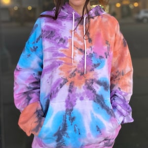 Spiral Tie Dye Hoodie | Tie Dye Sweatshirt | Customizable Tie Dye