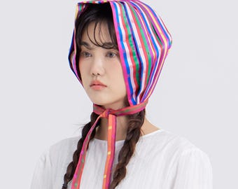 Bunte koreanische Mütze Inspiriert von Gulrae - Handgefertigte Saekdong Hanbok Kopfbedeckung