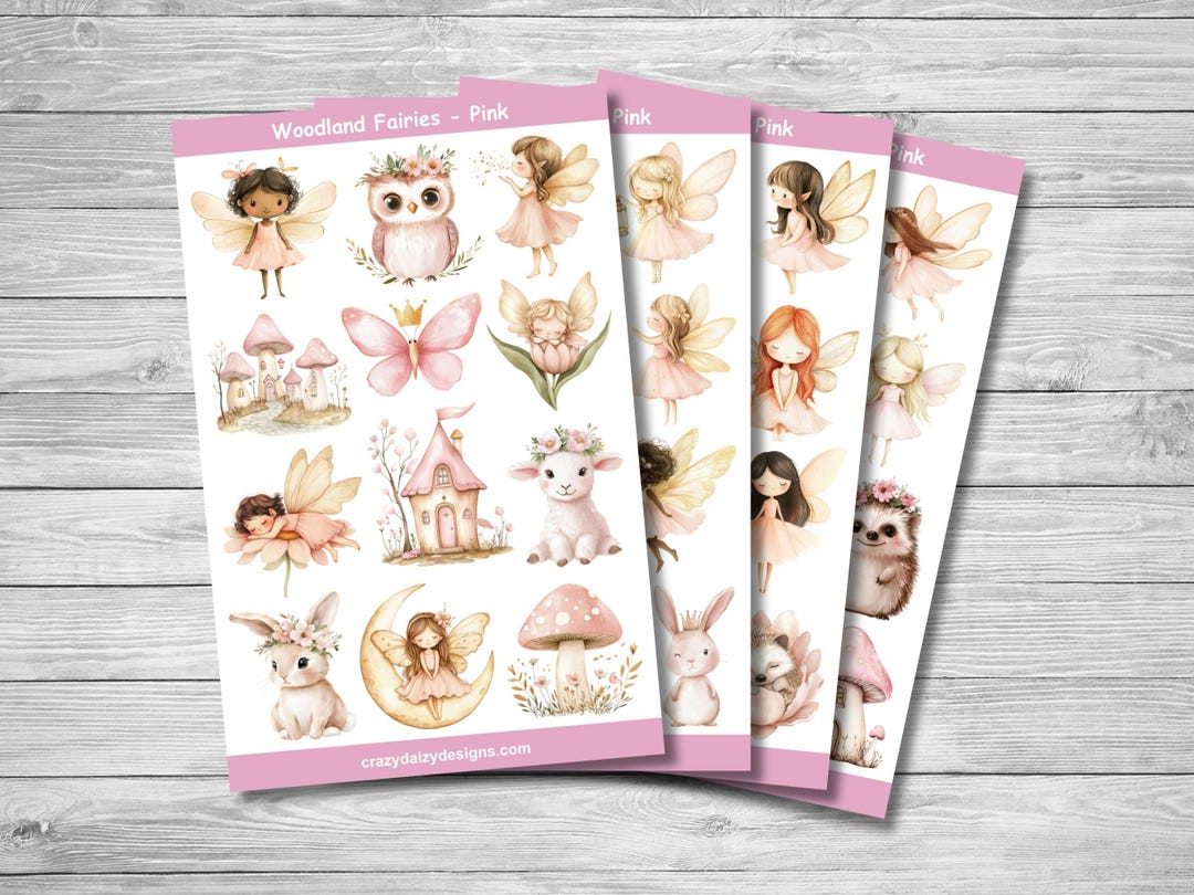 Woodland Fairy Stickers, Magical Fairies, Enchanted Forest, Mushroom ...