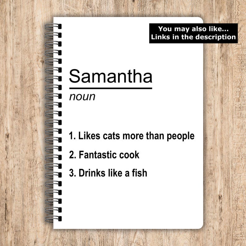 Things I Can't Say Out Loud in Meetings, Funny Rude Notebooks, Funny Personalised Notebook, Personalised Gifts, Work Gifts, Secret Santa immagine 19