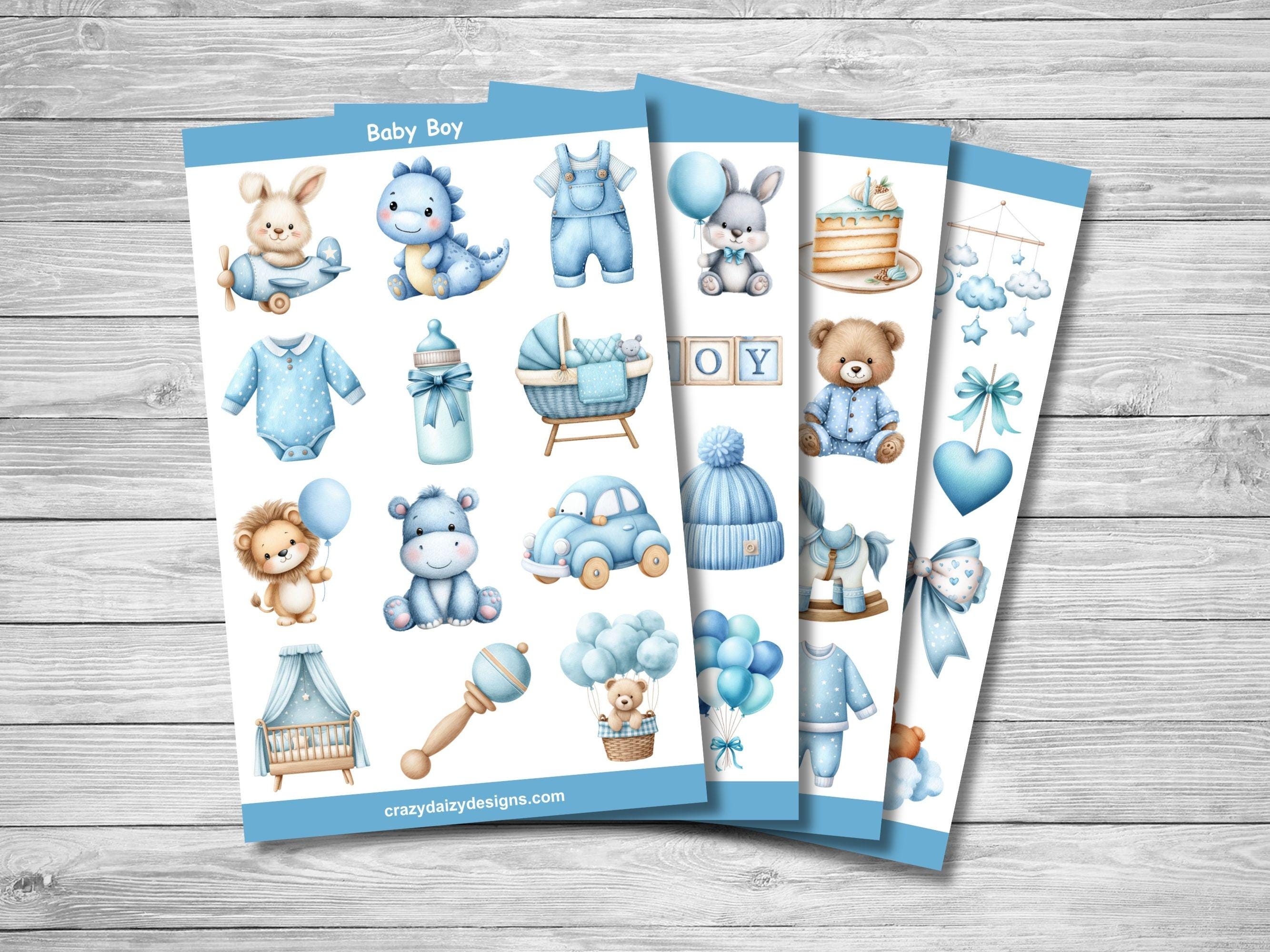 Baby Boy Stickers, Cute Baby Animals, Toys, Nursery, Stickers for Baby ...