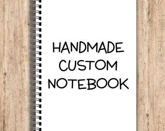 Custom Handmade Notebook, Personalised Gift, Personalised Notebook, Rude Notebook, Gifts for Colleagues, Secret Santa, Funny Notebook