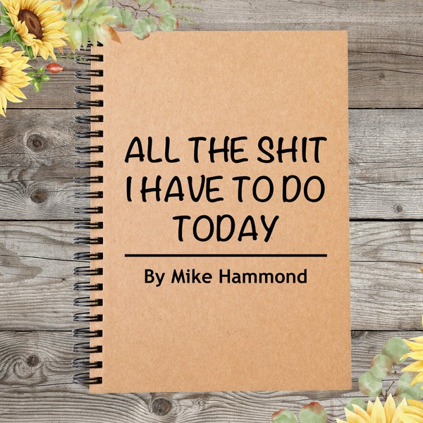 Funny Notebooks Etsy