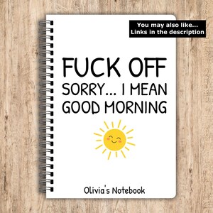 Things I Can't Say Out Loud in Meetings, Funny Rude Notebooks, Funny Personalised Notebook, Personalised Gifts, Work Gifts, Secret Santa immagine 11