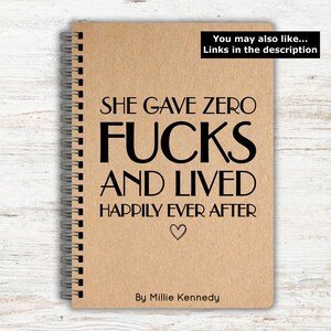 Things I Can't Say Out Loud in Meetings, Funny Rude Notebooks, Funny Personalised Notebook, Personalised Gifts, Work Gifts, Secret Santa immagine 8