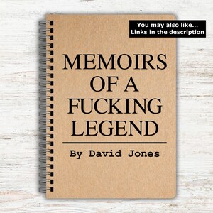 Things I Can't Say Out Loud in Meetings, Funny Rude Notebooks, Funny Personalised Notebook, Personalised Gifts, Work Gifts, Secret Santa immagine 16