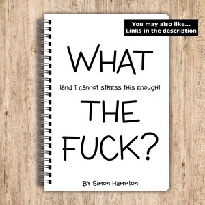 Things I Can't Say Out Loud in Meetings, Funny Rude Notebooks, Funny Personalised Notebook, Personalised Gifts, Work Gifts, Secret Santa immagine 6