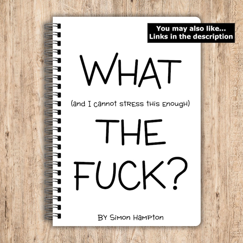 Things I Can't Say Out Loud in Meetings, Funny Rude Notebooks, Funny Personalised Notebook, Personalised Gifts, Work Gifts, Secret Santa immagine 6