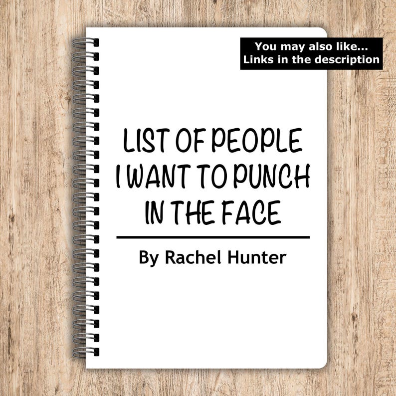 Things I Can't Say Out Loud in Meetings, Funny Rude Notebooks, Funny Personalised Notebook, Personalised Gifts, Work Gifts, Secret Santa immagine 15