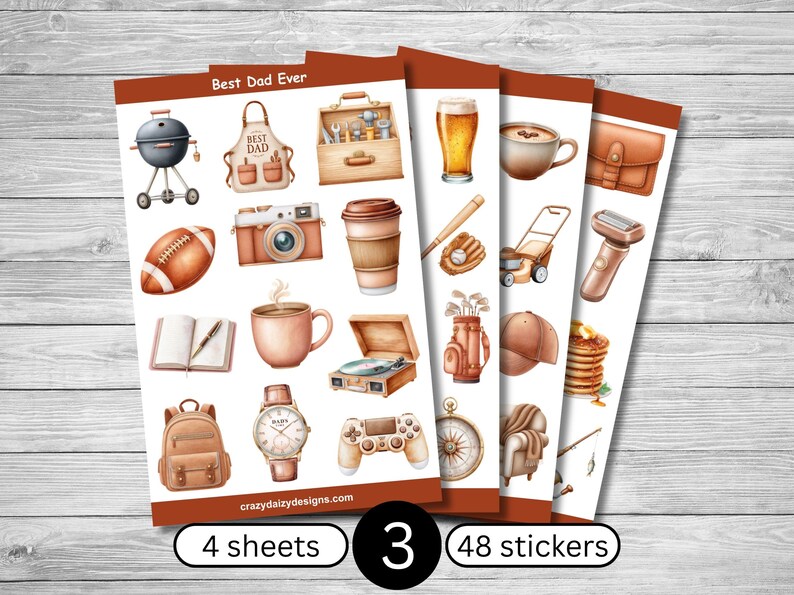 Father’s Day Stickers, Best Dad Ever, Dad Hobbies, Dad Jobs, Golf ...