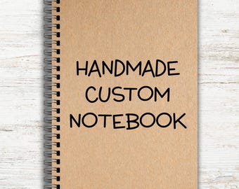 Custom Handmade Notebook, Personalised Gift, Personalised Notebook, Rude Notebook, Gifts for Colleagues, Secret Santa, Funny Notebook