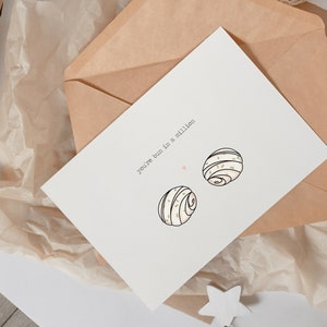 Une carte d'anniversaire pour un million de petits pains | Jolie carte d'anniversaire pour un anniversaire de jeu calembour gastronomique