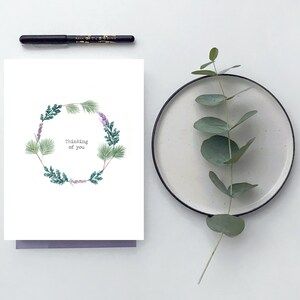 de sympathie de guirlande | Carte de sympathie pour le chagrin et le deuil Carte d'envoi d'amour et de soutien pour l'empathie