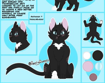 Cat Reference Sheet - Etsy