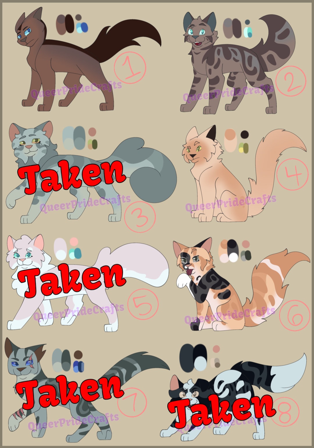 I wanted to remake some of my warriors designs, here is the first sheet :  r/WarriorCats